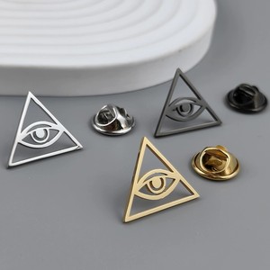 Broches personnalisées en métal plaqué or et argent, style européen, pour femmes et hommes, broches en métal pour vêtements - Product Image 5