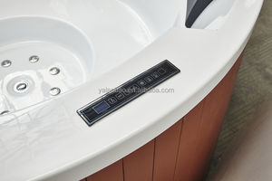 Jacuzzi Exterior Redondo Independiente Moderno de Acrílico Blanco con 22 Jets, Hidromasaje Chino, Capacidad de 60 Galones+, Oferta para Fiestas - Product Image 3