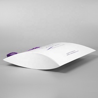 Boîte pliante en papier biodégradable en forme d'oreiller avec logo personnalisé et pelliculage mat pour emballage de foulards en soie, gants, perruques, avec poignées