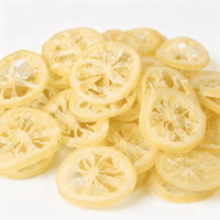 Tranches de citron déshydratées de qualité supérieure, tranches de citron confites sucrées et acidulées, tranches de citron séchées pour boissons, collations, vente en gros, OEM, ODM, directement de la ferme