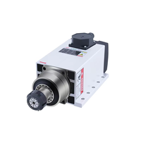 Moteur de broche CNC refroidi par air à bride carrée Changsheng 2.2KW 220V 380V