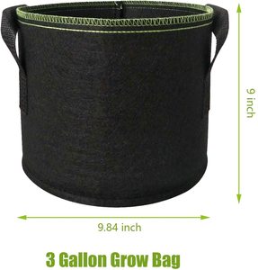 Ferme extérieure agricole en gros 45 50 60 200 gallons <span class=keywords><strong>grand</strong></span> tissu en feutre noir plantes jardin <span class=keywords><strong>sac</strong></span> <span class=keywords><strong>de</strong></span> culture pour la culture <span class=keywords><strong>de</strong></span> légumes - Product Image 3