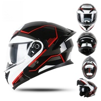 Casques modulables ZoomLon en ABS à double visière, homologués ECE DOT, pour adultes, avec nouveaux feux arrière LED, diverses options de couleurs, casques rabattables – Vente chaude