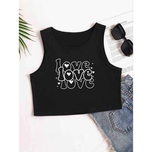 Vêtements élégants pour femmes personnalisables LAVED MAMA MAMA MAMA, haut sans manches à motifs imprimés tendance. Nouvelle coupe ajustée - Product Image 2