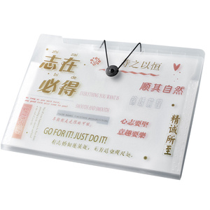 Thiết Bị Lưu Trữ Văn Phòng Phẩm Phong Cách Hàn Quốc Cho Trẻ Em Giao Hàng Thả Nhiều Màu Túi PP Treo Hoạt Hình Túi Đựng Tài Liệu - Product Image 6