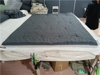 Juego de Edredón de 7 Piezas, Tamaño Queen, Color Blanco Brillante, Acolchado, Juego de Ropa de Cama de 3 Piezas, Estilo Rústico Chic, Bordado