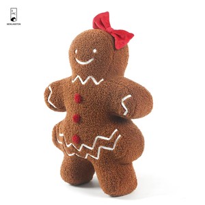 Décoration de Noël, adorable poupée en pain d'épices fille et garçon, décoration de Noël, <span class=keywords><strong>maison</strong></span> en pain d'épices, coussin décoratif - Product Image 4