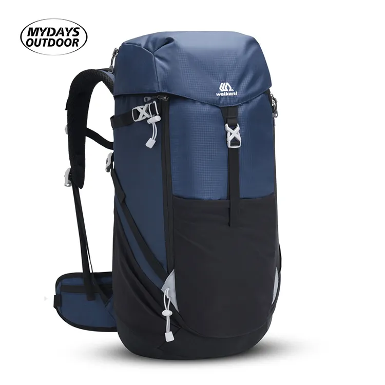 Mydays Outdoor Custom Colour Simple Durable Foldable Ultralight Mountain Bag Hiking Backpack for Travel