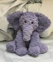 Peluche éléphant ondulé mignon Jelly Cat avec rembourrage en coton PP, tissu super doux, jouet pour enfants et cadeau d'anniversaire