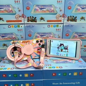 2025 buồm không khí ai trẻ em Máy tính bảng 7 inch Android 10 2GB 16 GB Wifi BT kép máy ảnh giáo dục phần mềm trường hợp bằng chứng MTK Bộ vi xử lý mới - Product Image 5