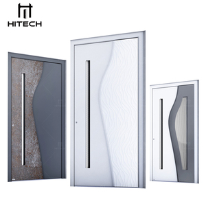 Hitech-US Porte d'entrée pivotante extérieure personnalisée Portes d'entrée extérieures Portes d'entrée en aluminium Verre - Product Image 1