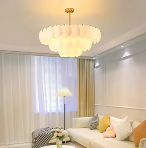 Zeal Lighting Hot Selling Simple Glass White Bubble <b>Light</b> <b>for</b> Living <b>Room</b> Modern Gold Nordic Pendant <b>Light</b> - Product Image 2