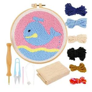 Aijia Crafts Kits de broderie artisanale pour enfants Cadeau créatif Set d'artisanat à l'aiguille - Product Image 1