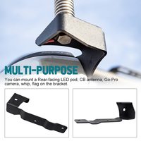 Support de montage de drapeau de fouet d'antenne CB à LED pour Toyota Tacoma 2016 + côté conducteur