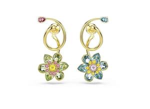 Collier Fleur en Acier Inoxydable Tendance, <span class=keywords><strong>Bracelet</strong></span> Polyvalent, Boucles d'Oreilles Clous, <span class=keywords><strong>Bracelet</strong></span> Frais et Délicat pour Femme - Product Image 2