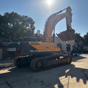 Excavatrice sur chenilles Hyundai de 52 tonnes R520L-9Vs machine haute performance coréenne d'occasion avec moteur Cummins à vendre - Product Image 2