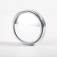 Visière universelle pour rétroviseur de voiture, noire, 50 mm, design cristal scintillant, matériau ABS, pour tableau de bord, angle mort, grand angle, stationnement