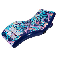 Chaise longue gonflable d'extérieur pour adultes, flotteur de piscine, radeau flottant, chaise longue aquatique
