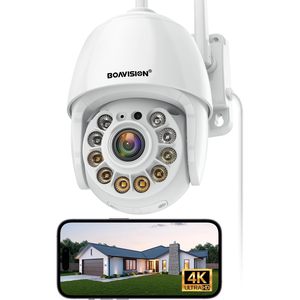 Boavision 4K Outdoor Security <b>Camera</b> Wireless WiFi <b>IP</b> <b>Camera</b> 8MP Home Surveillance <b>System</b> 360 Degree View - Product Image 1