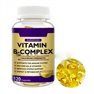 Cápsulas de Gel Suave de Vitamina B1 <span class=keywords><strong>B6</strong></span> B12 VitaSpring, Suplemento Energético, Apoya la Multivitamina, Complejo de Vitamina B en Cápsulas de Gel Suave - Product Image 1