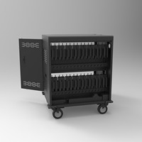 Équipement éducatif prise de courant ca Mobile 32 tablettes Chromebooks armoire verrouillable pour K12 classe ordinateur portable chariot de charge