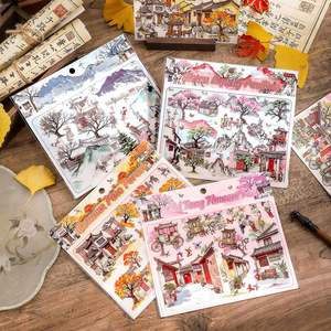 3 Adesivi per Confezione Serie Cortile con <span class=keywords><strong>Nuvole</strong></span> e Ombre, Adesivi 3D Paesaggistici, Adesivi Pop-Up Fai-da-Te per Bambini - Product Image 2