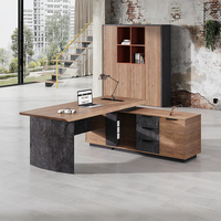 Bureau de direction WESOME Bureau commercial en L Table et chaise de direction Bureau de luxe Mobilier de bureau à domicile