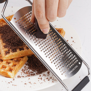 Beeman main en acier inoxydable citron manuel chocolat plat grossier cuisine légumes fromage râpe avec brosse - Product Image 5