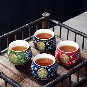 Service à thé en céramique <span class=keywords><strong>de</strong></span> style japonais minimaliste MSH, 4 tasses, émail, qualité alimentaire, pour cadeaux d'affaires - Product Image 2