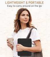 MoKo Tas Saku Ganda 7 Inci untuk Pembaca Ebook, Pelindung dan Penutup Tas Jinjing untuk Kindle Paperwhite 7 Inci