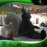 Grand jouet en peluche gonflable 60 cm, personnages d'animaux, écureuil, style Hongyi