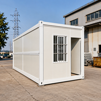 Maison conteneur pliable 20 pieds 40 pieds, design pliable, maison préfabriquée modulaire portable pour bureau de chantier