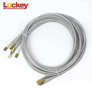 Dapat Disesuaikan dan Universal Kabel Lockout Diameter 4 Mm Aksesoris Kawat Kunci