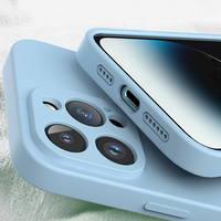 Étui en silicone véritable liquide couleur personnalisée gratuite véritable Fundas Para Celular pour iPhone 15 14 13 12 11 Pro Max accessoires de téléphone portable