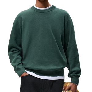 Knitted Crew Neck Long Sleeve <b>Men</b> Sweater Casual Knitwear with OEM ODM Customization - Product Image 1