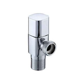 Vente directe d'usine, prix bas, robinet d'angle universel en laiton carré, écologique, pour eau froide et chaude, finition chromée - Product Image 1