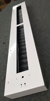 Persiennes suspendues en aluminium pour salle de classe, grille, éclairage propre avec double T5 T8 lumières intégrées LED, lumière d'école