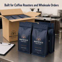 Bolsa de café personalizada al por mayor con fondo plano, válvula y cremallera para tostadores de café, marcas minoristas y envasado a granel de granos de café