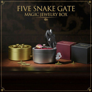 Caja Misteriosa Mecánica para Regalo <span class=keywords><strong>del</strong></span> Día <span class=keywords><strong>del</strong></span> <span class=keywords><strong>Padre</strong></span>, Caja de Almacenamiento de Joyería Cinética para Hombres, Caja Secreta Tipo Bóveda - Product Image 3