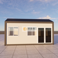 Bureau modulaire préfabriqué personnalisé Mxq avec toit triangulaire en verre de 20 pieds, confortable, mobile et créatif