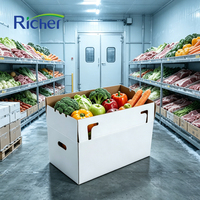 Carton ondulé extra résistant imprégné de cire pour empilage de palettes, carton imperméable pour stockage de produits surgelés, haute résistance aux chocs