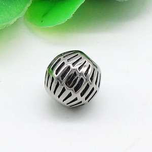 yunnique Stainless Steel <b>Spacer</b> Beads Round 8mm For Bracelet Making Loose Metal Beads Jewelry Accessories - Product Image 2