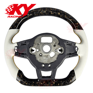 Volant de course personnalisé en fibre de carbone avec LED RPM pour Volkswagen VW Golf7 Mk7 Mk7.5 R 7R GTI GTD GTE TSI Polo Jetta GLI Scirocco - Product Image 4