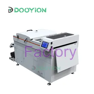 Dooyion 2023 60 cm tinta putih layar sentuh otomatis oven dtf dan bubuk pengering Guncang 60 cm sabuk konveyor
