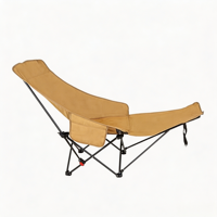 Chaise de camping inclinable réglable avec tissu Oxford et poche latérale pour les siestes et la détente en plein air