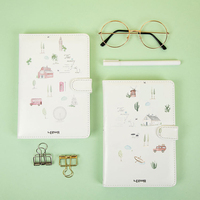 Portable Bloc-Notes Fraîches manuel en couleur livre illustration intérieur carnet Papeterie Main Livre