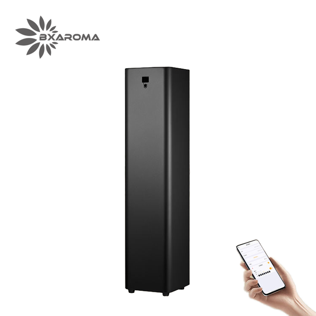 Commercial Hotel Electric Waterless Essential Oil Diffuser Luxury Scent Floor Stand 1000ml Aluminum Bottle App-Controlled Large