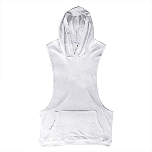 <span class=keywords><strong>Chaleco</strong></span> Deportivo de Gimnasio para <span class=keywords><strong>Hombre</strong></span>, Cómodo, de Secado Rápido, Transpirable, <span class=keywords><strong>con</strong></span> <span class=keywords><strong>Capucha</strong></span>, Tejido de Punto, para Uso Casual, Venta al Por Mayor - Product Image 2
