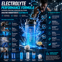 Rainwood Raw Material : Mélange de Créatine et d'Électrolytes en Poudre pour les Marques de Nutrition Sportive