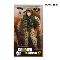 Fabrication de figurines de soldats en plastique pour enfants, jouets militaires miniatures, ensemble de jeu de soldats